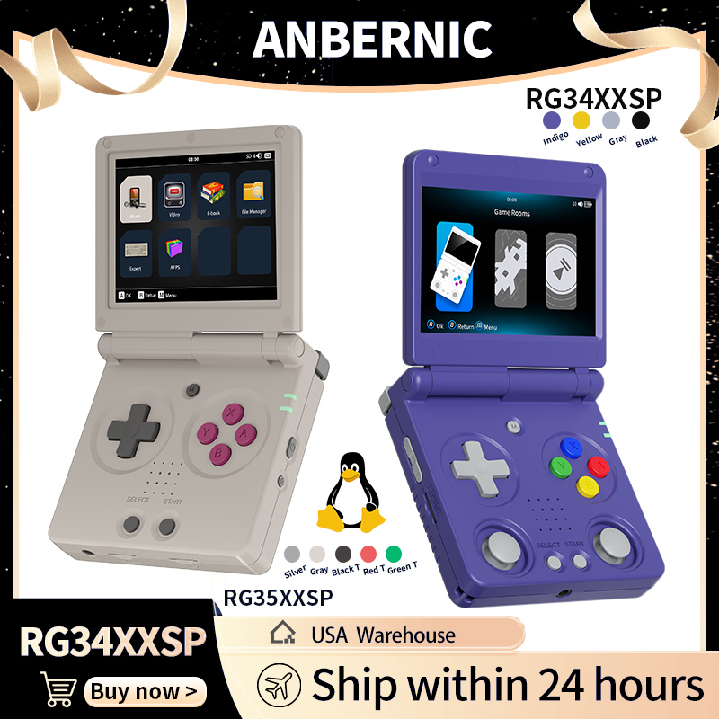 Retro Gaming Pro - Anbernic RG34XXSP RG35XXSP Flip Handheld Game