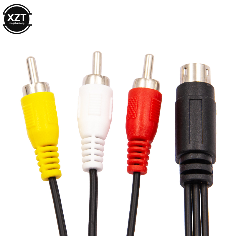Retro Gaming Cables - 3RCA 1.8m 9 Pin Audio Video