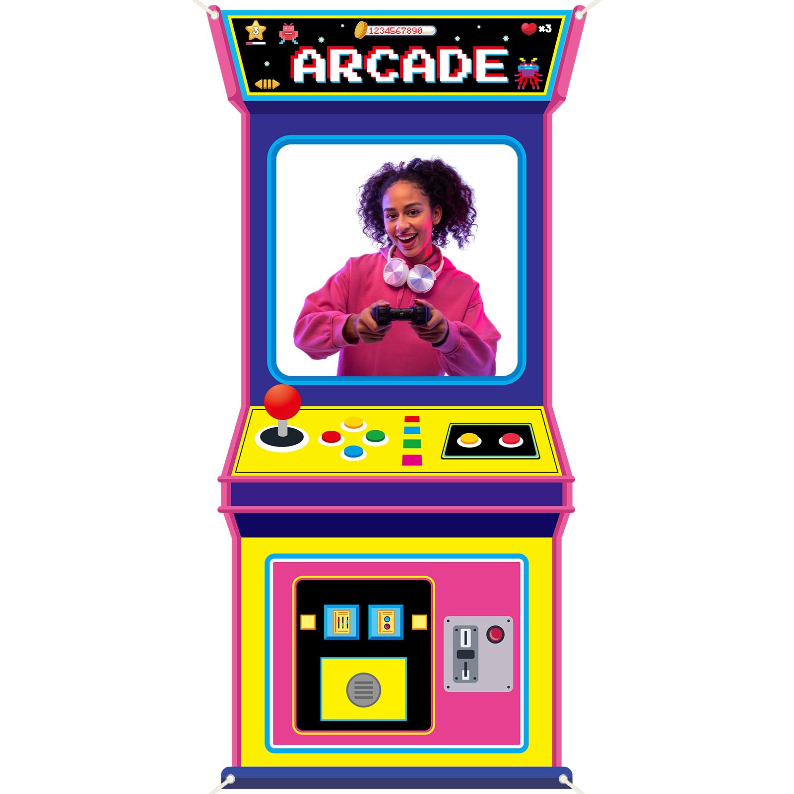 Retro Video Gaming Fabric Arca - Retro Gaming Banner recension och pris