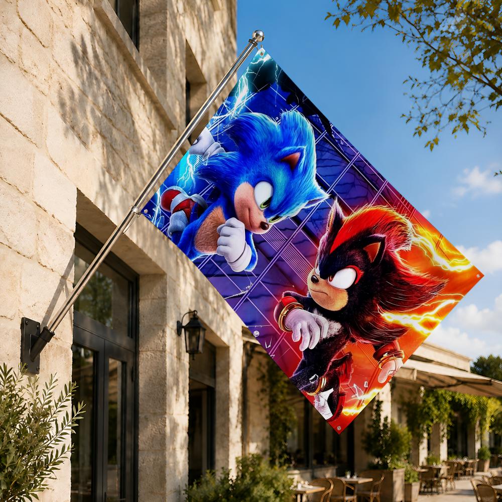 Retro Game S-Sonic Hedgehog Fl - Retro Gaming Banner recension och pris
