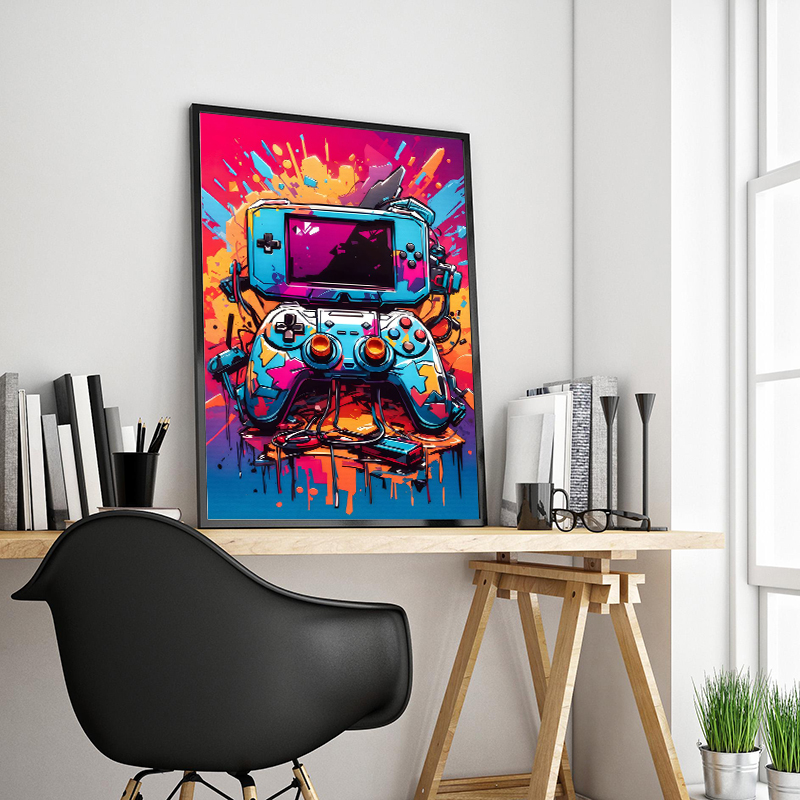Graffiti Colorful Game Control - Retro Gaming Headset recension och pris