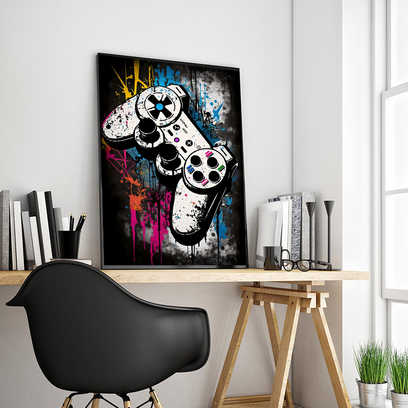 Graffiti Colorful Game Control - Retro Gaming Headset recension och pris