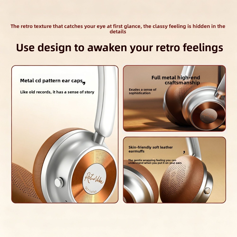 Retro Over Ear Wireless Blueto - Retro Gaming Headset recension och pris