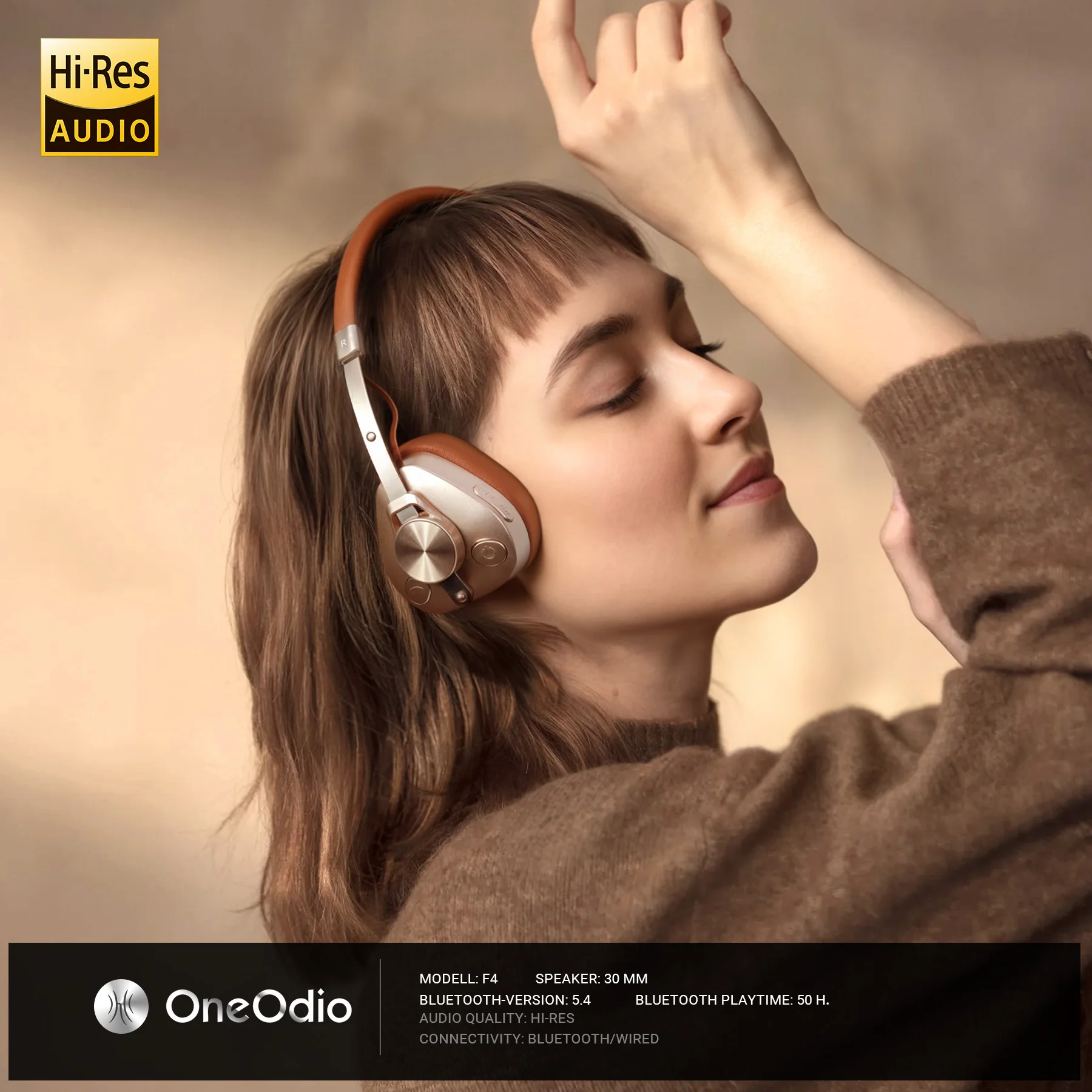 Oneodio F4 Retro Wireless Blue - Retro Gaming Headset recension och pris