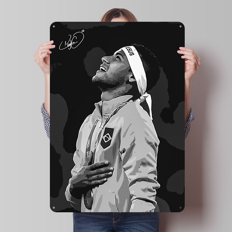 Neymar Jr. Portrait Poster Cus - Retro Gaming Desk recension och pris