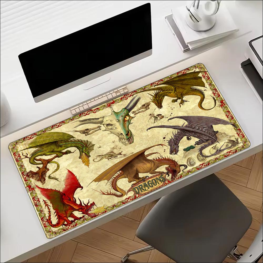 Vintage Old Paper Dragon Large - Retro Gaming Desk recension och pris