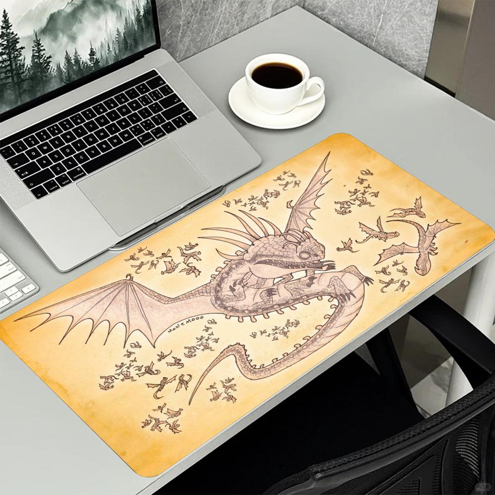 Vintage Old Paper Dragon Large - Retro Gaming Desk recension och pris