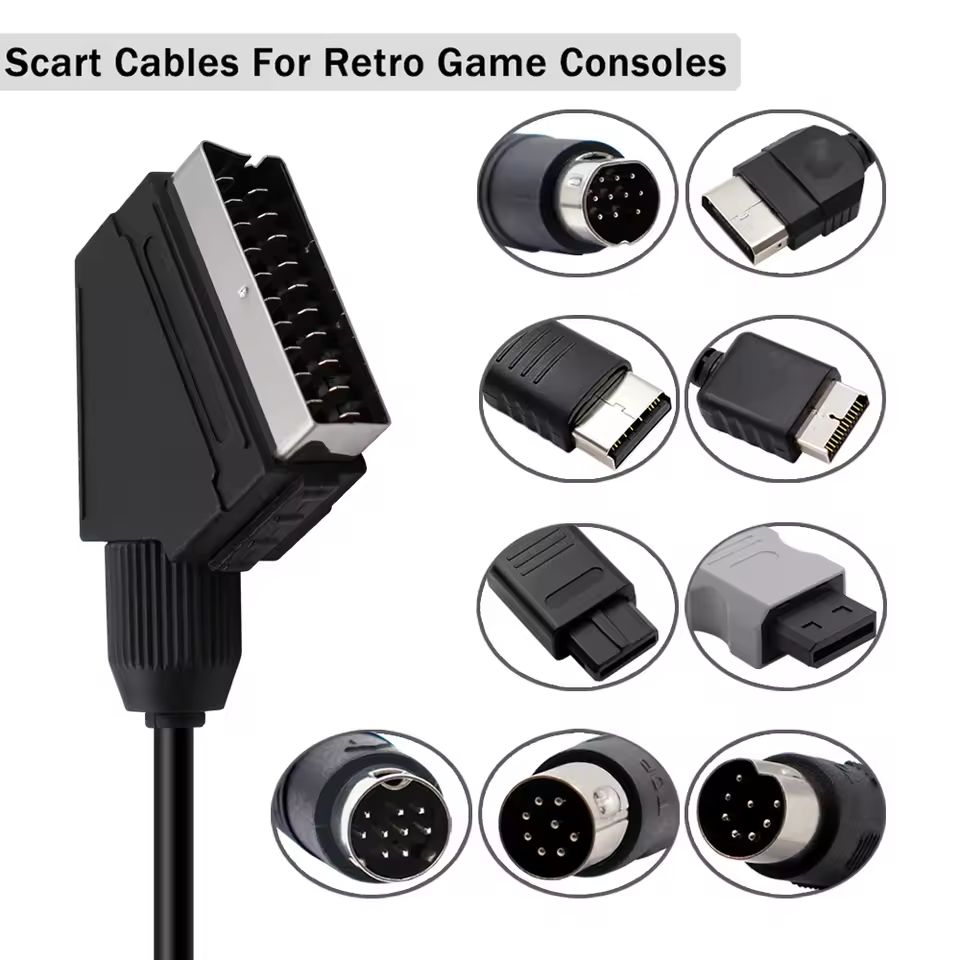 RGB Scart Cable For SEGA Dream - Retro Gaming Cables recension och pris