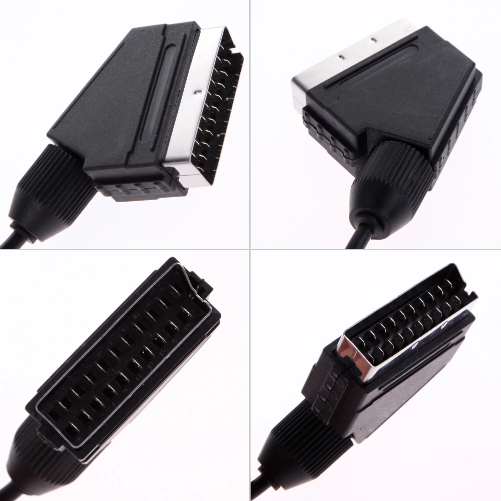 1.8m RGB Video AV A/V TV Scart - Retro Gaming Cables recension och pris