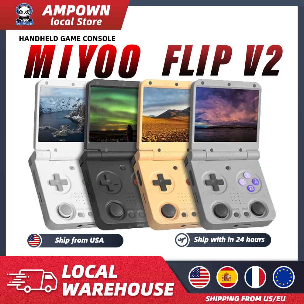 MIYOO Flip V2 Handheld Game Co - Retro Gaming On Linux recension och pris