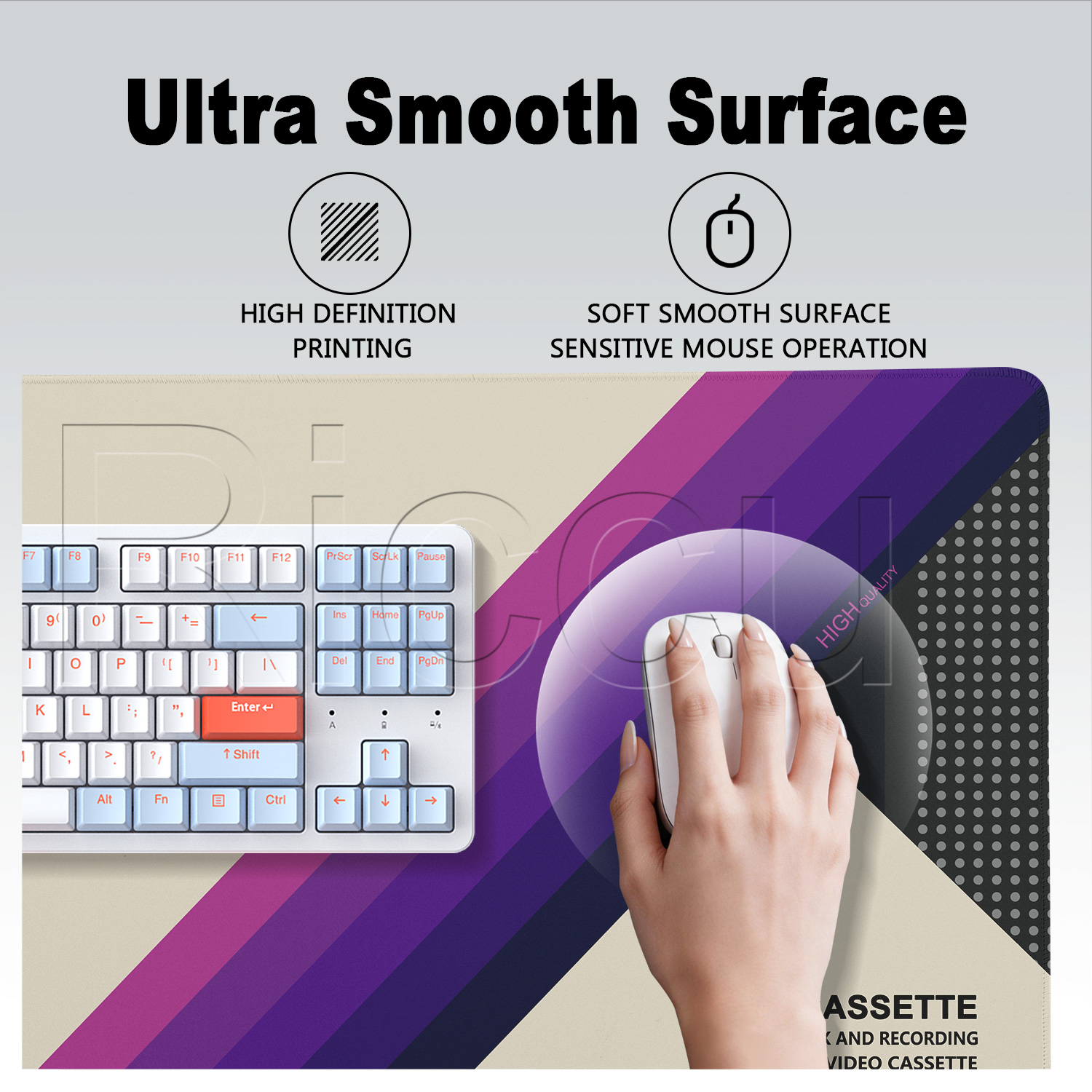 Mouse Pad HD Printing Retro VH - Retro Gaming Desk recension och pris
