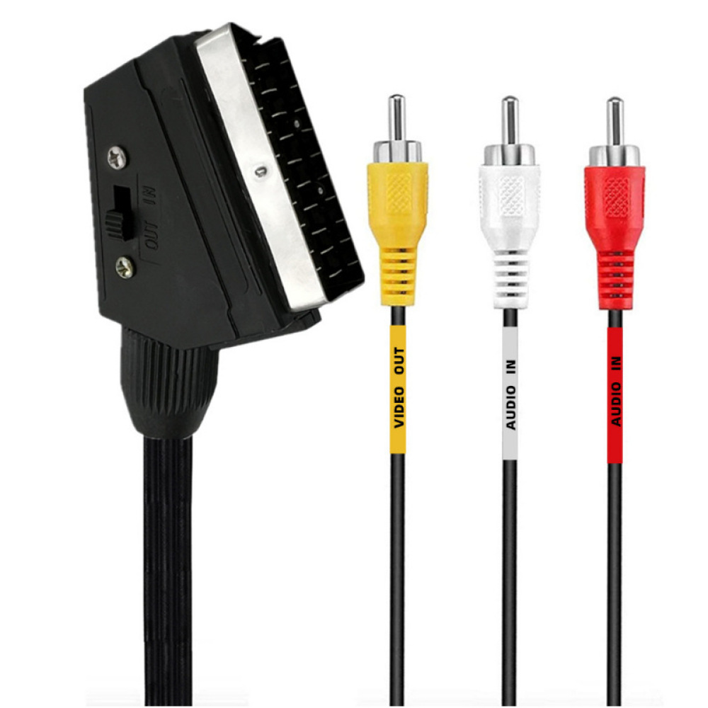 Scart To 3Rca Adapter Cable Sw - Retro Gaming Cables recension och pris