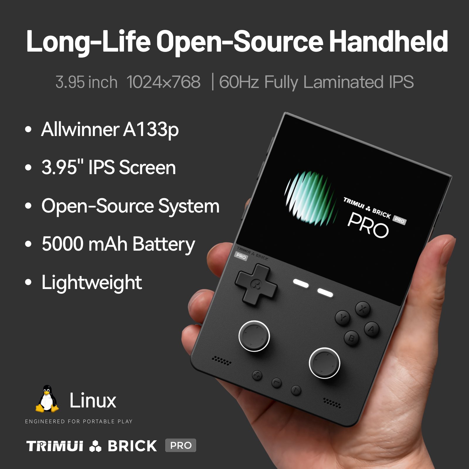 2026 TRIMUI BRICK PRO Retro Ha - Retro Gaming Handheld 2026 recension och pris