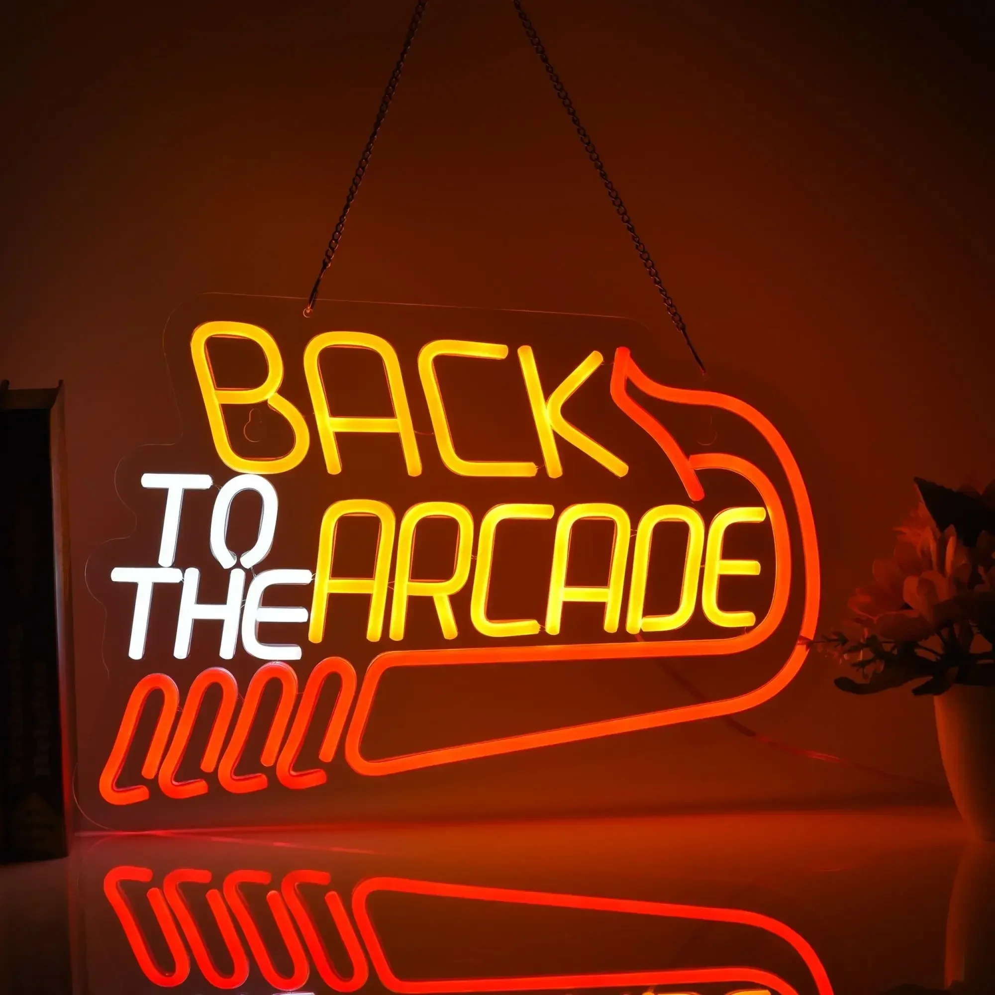 Back to The Arcade Neon Sign R - Retro Gaming Ideas recension och pris